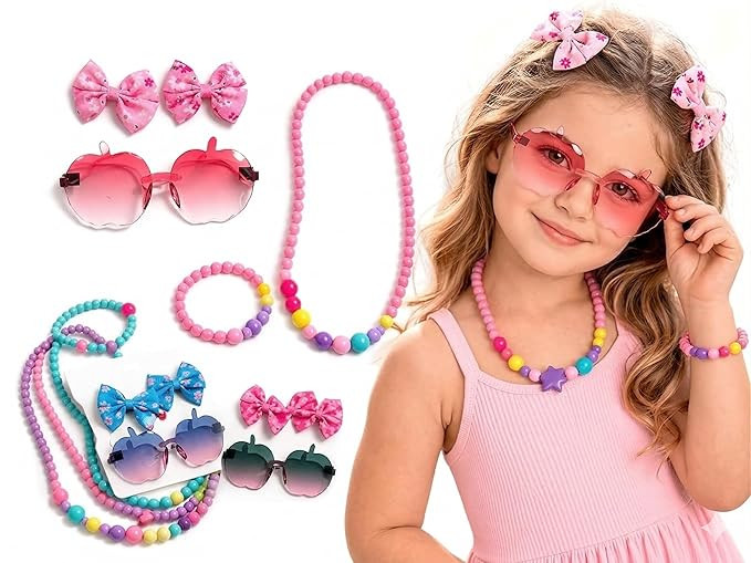 Kids Sunglasses Combo (5 Pcs) for Girls & Boys | UV Protection Baby Sunglasses for 1–5 Years | Stylish Colorful Goggles Set for Kids
