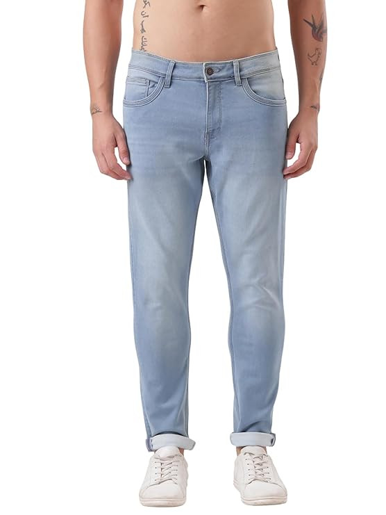 Men's Cool Tech Jeans All Degree Anti Odor UV Protectant Travel Edition Mid Rise Denim Pants | Stretchable Comfort Cotton Rich