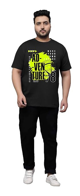 West Gate Clothing Plus Size T-Shirt for Men | Cotton Mens Tshirt XL,2XL,3XL,4XL,5XL | Travel,Adventure T-Shirt | Urban | Mens T-Shirt Combo Pack of 3