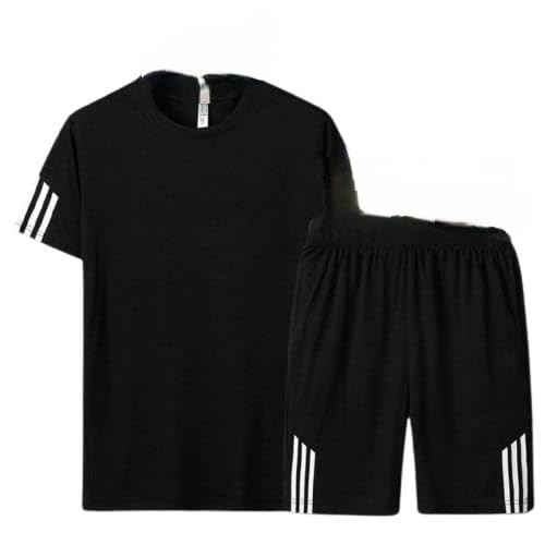 Men's Track Suit Pair - High-Performance Polyester Lycra Blend for Comfortable Workouts and Casual Style Half T-Shirt/Half Pant