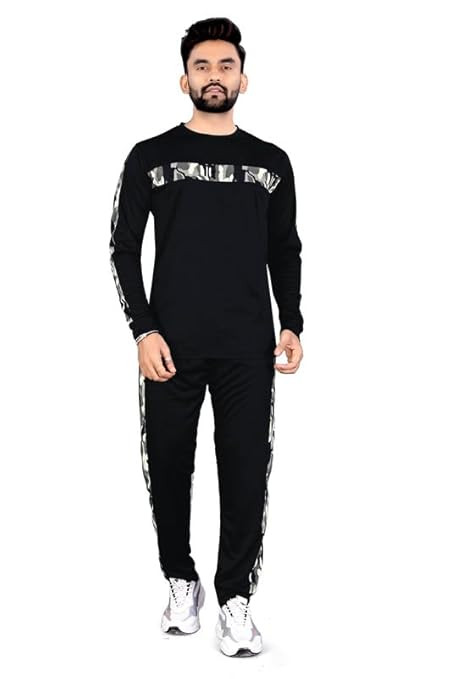Men’s Nylon Tracksuit Set – Full Sleeve Top-Bottom-Army KHAKHI-A1-P1