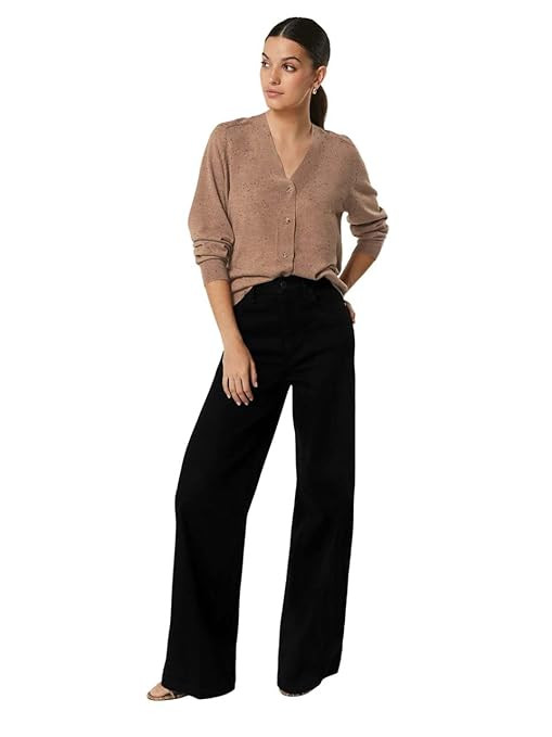 TA Women's Straight Fit High-Rise Stretchable Jeans