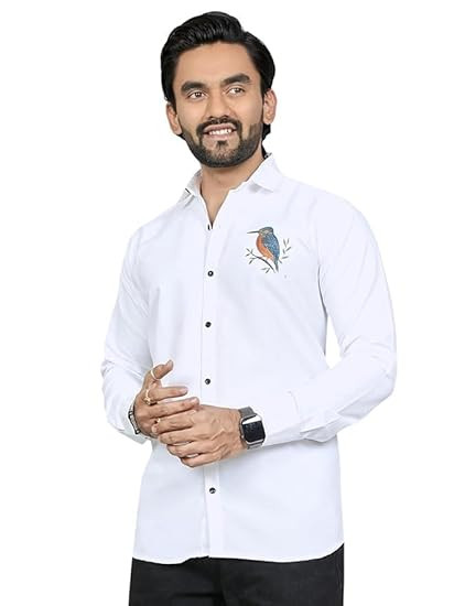 TA Men’s Comfortable & Breathable Cotton Shirt | Regular Fit Club Wear Shirt for Parties, Casual Outings, and Evening Events