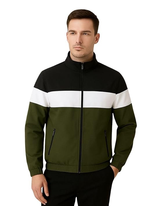 TA Men’s Lightweight Windcheater Zipper Jacket – Gym, Rider Winter Jacket for Men – Thin Wind Sheeter Zip-up Sports Jacket for Man