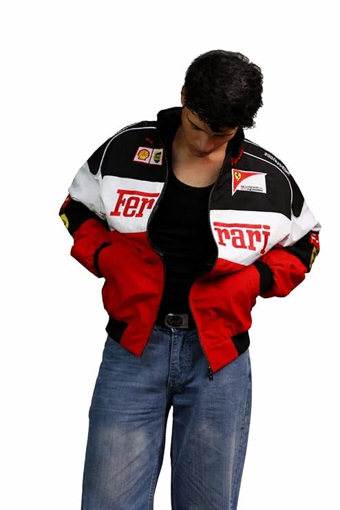 TA Red& White F1 Speed Printed Elite Racing Design Zip jacket | Premium Wear for Men & Women