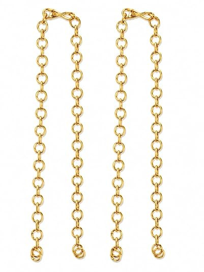 TA Backchain for necklace extender|Gold Plated Round Link Back Chain Necklace for Women & Girls | Trendy Chunky Chain Jewelry | Stylish Daily Wear & Party Accessory