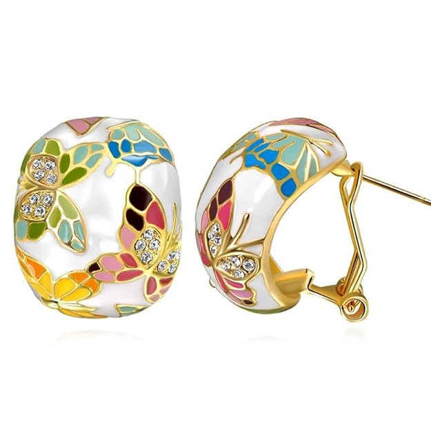 TA Jewellery Sets for Women Enamel Necklace Pendant Jewellery set with Earrings For Girls/Women