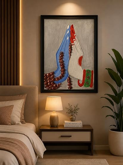 TA Shiv-Shakti Divine Namaste Painting | The Cosmic Pranam (Shiva-Shakti)