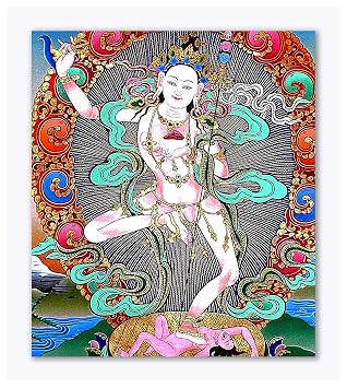 TA Thangka Art Sticker | Traditional Sticker | Bedroom | Living Room | Hall | Self Adhesive | Multicolor |Size-76X92 cms.a2347
