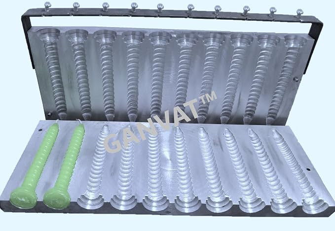 TA 5-Inch,14/15-Gram Spiral- Design Candle Making Mold| Manual Candle Making Machine| Candle Art & Craft