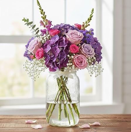 TA Glass Flower Vases, Bulk Plant Vases,1 Pack Modern Flower Vases for Home Décor, Modern Decorative Vase for Centerpiece, Living Room, Office, Wedding or Gifts (ONLY VASE)