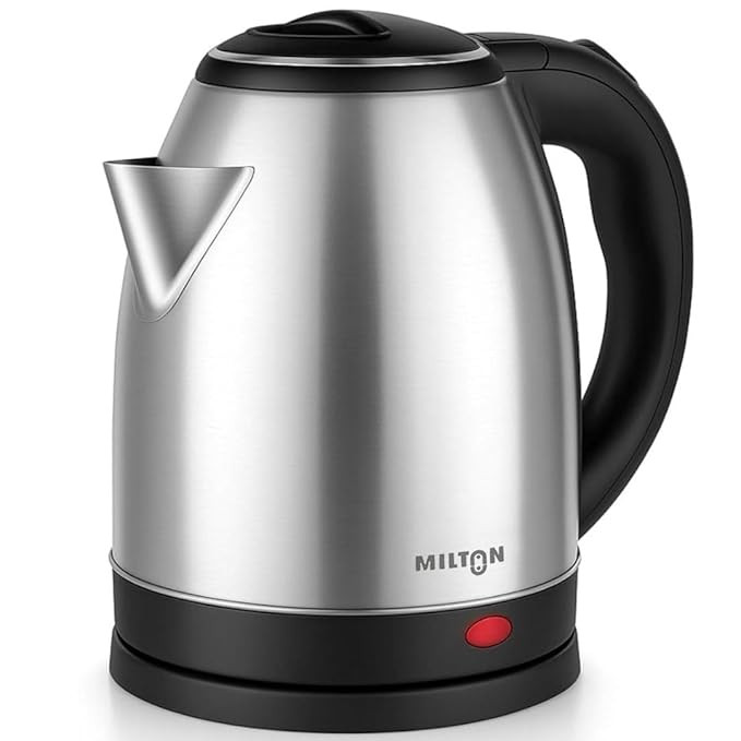 TA  Milton Rapid Electric Kettle 1.8L | 1500 Watts | Stainless Steel Hot Water portable Electric Kettle for Home, Office | Auto Shut-Off with Wide Mouth | Cool-touch Handle and Single-Touch Lid Lock