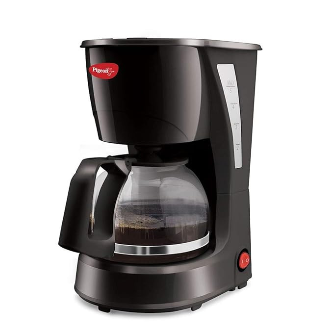 TA  Pigeon Brewster Coffee Maker, 600 Watt, 4 Cups Drip Coffee maker (Black)