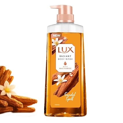 TA LUX Sandal Spell Bodywash, 750ml, for Soft & Smooth Skin, with Niacinamide & Sandalwood Fragrance, Quick Rinse, UpTo 12H^ Long-Lasting Fragrance