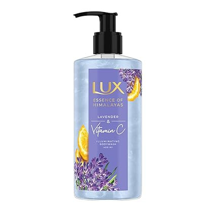 TA LUX Lavender & Vitamin C, Illuminating Body Wash, 400 ml, for Radiant and Detoxified Skin, with 100% Natural Origin Lavender & Himalayan Oil, Mild and Gentle, Plant Based Cleanser