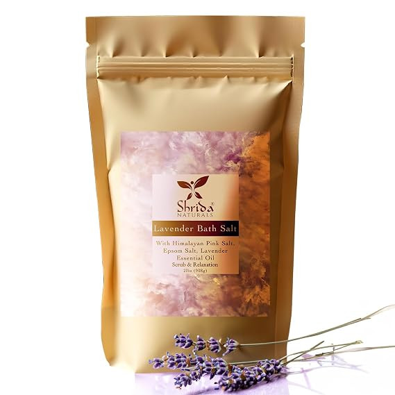 TA Bath Salt with Epsom & Himalayan Pink Salt, 908g, Infused with Lavender Essential Oil, Relaxing Spa Soak, Muscle Pain Relief & Soreness Recovery, Foot Soak & Stress Relief Detox