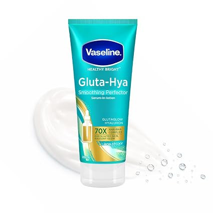 TA VASELINE Gluta Hya AHA BHA Exfoliating Lotion 200 ML | Exfoliates Dead Skin | Smooths Rough Skin