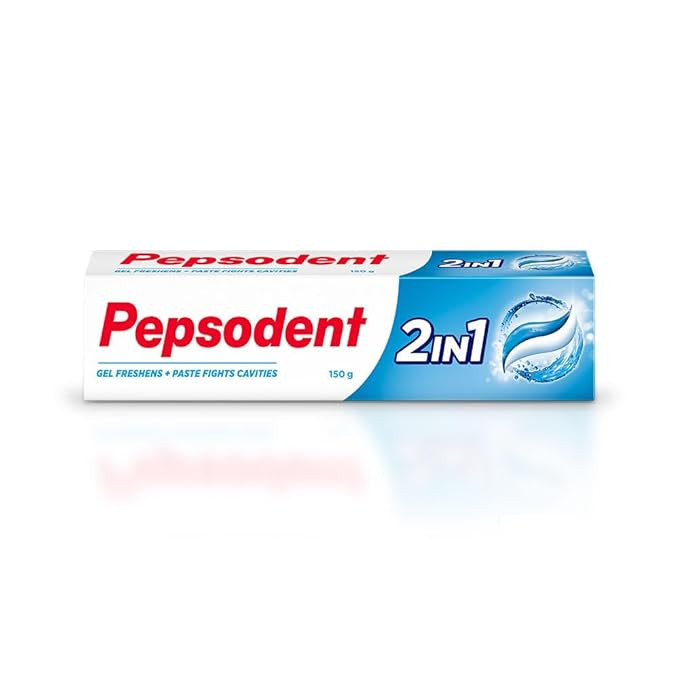 TA Pepsodent 2-in-1 Toothpaste 80G ||First in India Paste + Gel formula || Helps prevent cavity + Freshens breath_150G