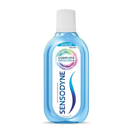 TA Sensodyne Mouthwash Complete Protection+ | Alcohol-free All-in-One Mouth Wash for Sensitivity Protection, Strong Teeth and Lasting Freshness, Pack of 250ml | No Burning Sensation