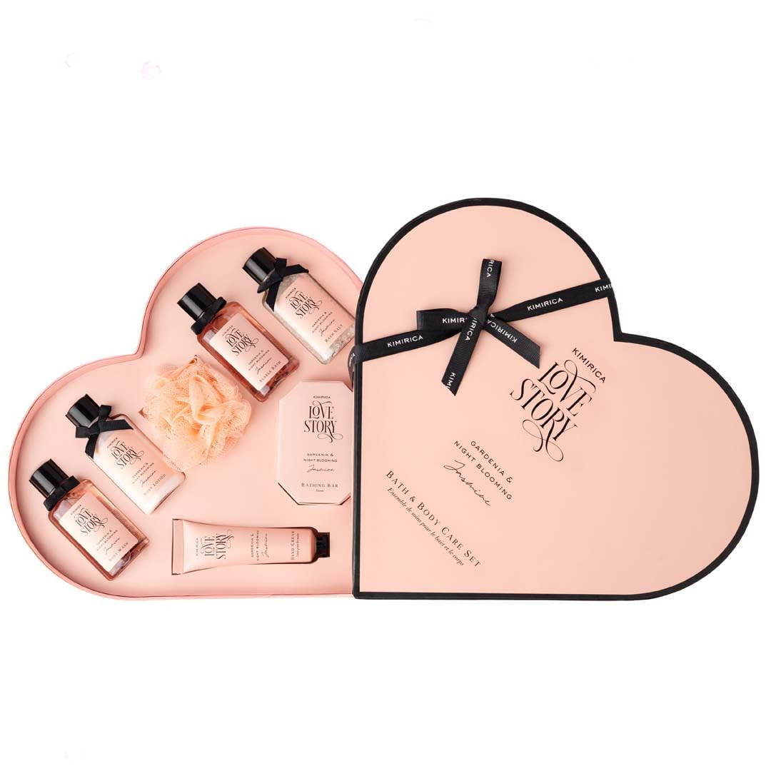 TA   KIMIRICA Gift Set Love Story Moment For Women & Men| Luxury Bath And Body Care Set For Husband & Wife |Birthday Gift Kits|Anniversary To Pamper Your Loved Ones For All Occasion & Ages|Pack Of 7