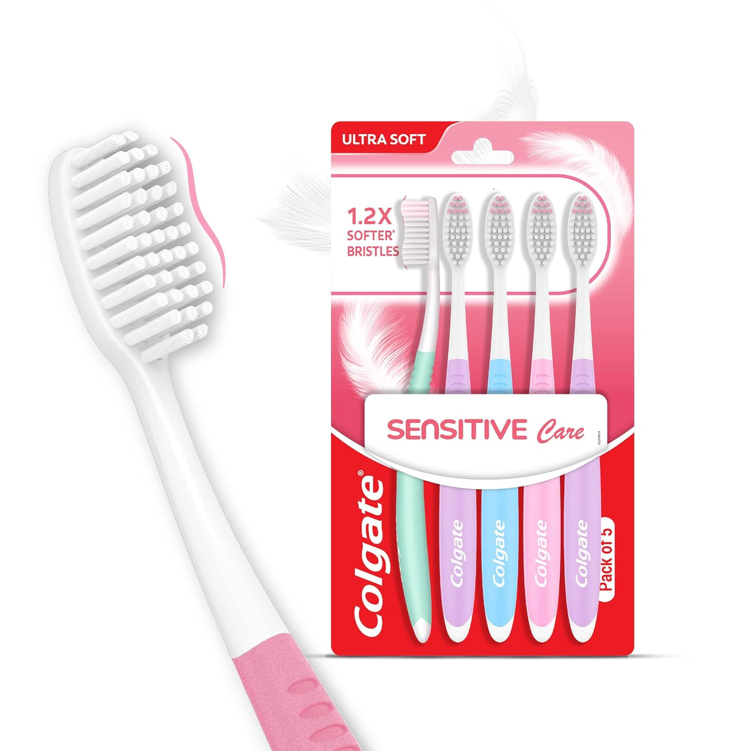 TA Colgate Gentle Sensitive Care Ultra Soft Bristles Toothbrush - 5Pcs