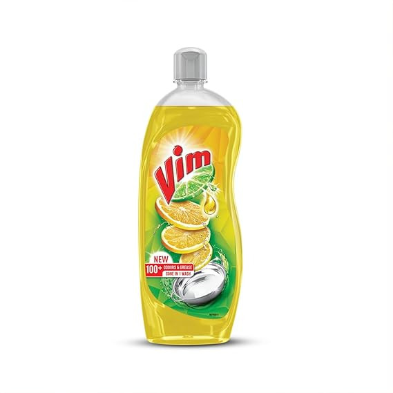 TA Vim Dishwash Liquid Gel Lemon|| With Lemon Fragrance|| Leaves No Residue|| Grease Cleaner For All Utensils|| 750 ml Bottle
