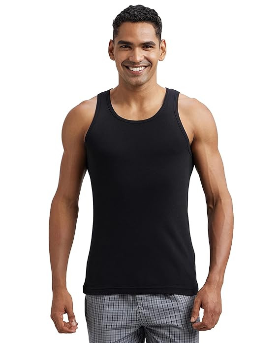 TA Jockey FP04 Men Super Combed Cotton Rib Round Neck Sleeveless Vest