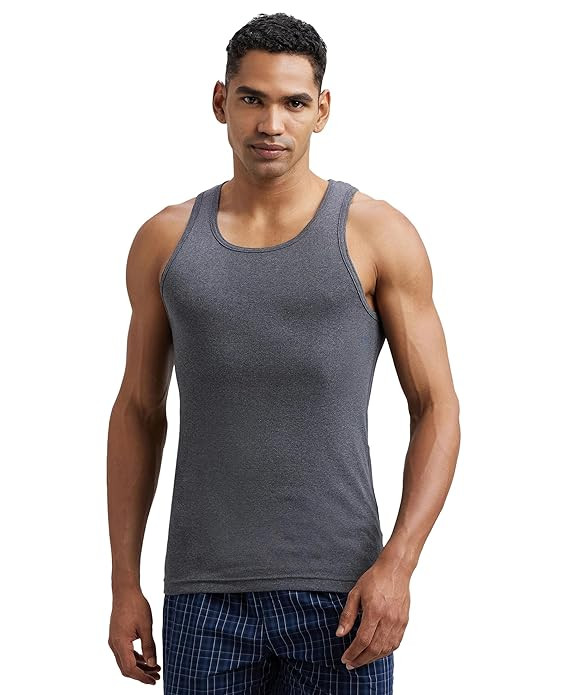 TA Jockey FP04 Men Super Combed Cotton Rib Round Neck Sleeveless Vest