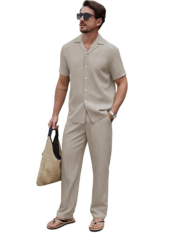 Men's Cotton Night Suit Pajama Sets | Night Pants for Man | Co-ord Set for Men |Modern Loungewear (2058)