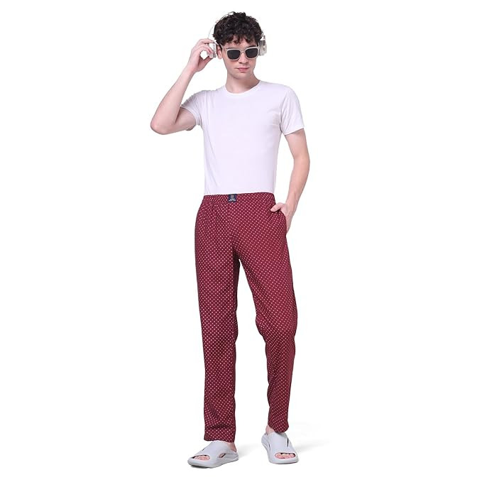 TA Men's Cotton Pyjama Regular Fit with Side Pockets