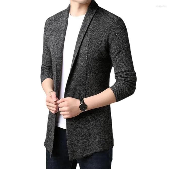 TA Men’s Cotton Shrug | Open Full Sleeve Shawl Cardigan for Men, Best for Casual Wear