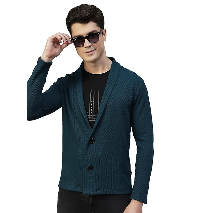TA Shrug for Men | Full Sleeve, Shawl Collar Cardigan for Men | Best for Casual Wear, Fashion Wear Cardigan
