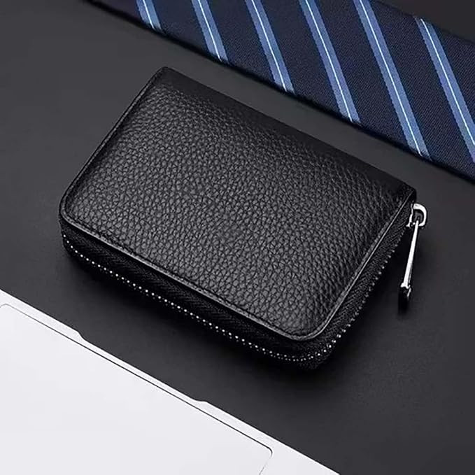TA  Leather ATM Card Holder Wallet, Brown, Snap Closure, Slim Bifold, 14 Card Slots, Unisex