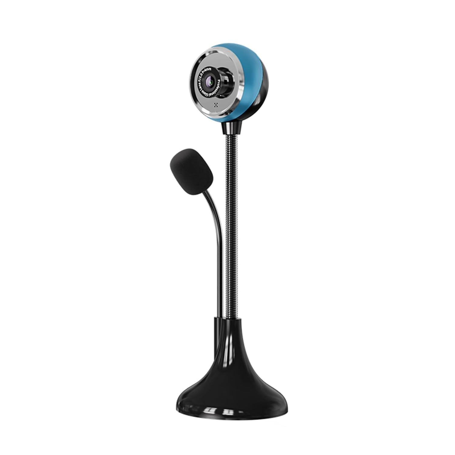 USB Desktop Stand-Up Camera, 1080P(2K) 30hz HD Streaming Webcam with Mic, 360° Rotation Portable Camera with Wide Angle Lens Suitable for Conference/Call/Web Class/Live Streaming