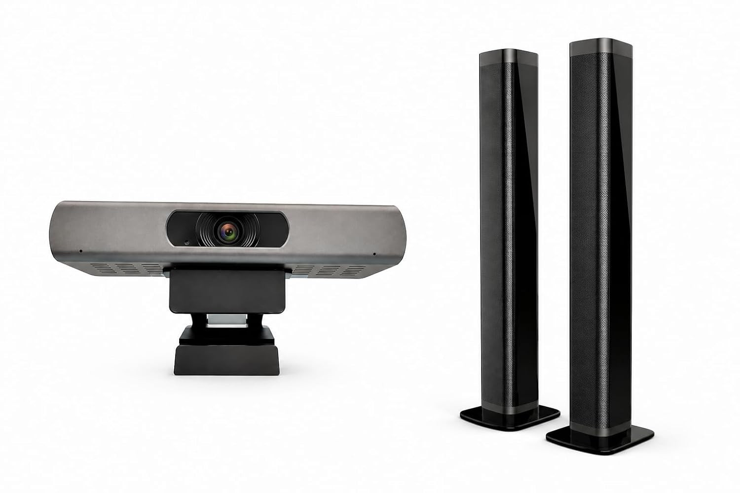 Combo Pack InstaVC 4K Webcam Camera with S100 Soundbar Speaker for Conference Calling and Office Meetings