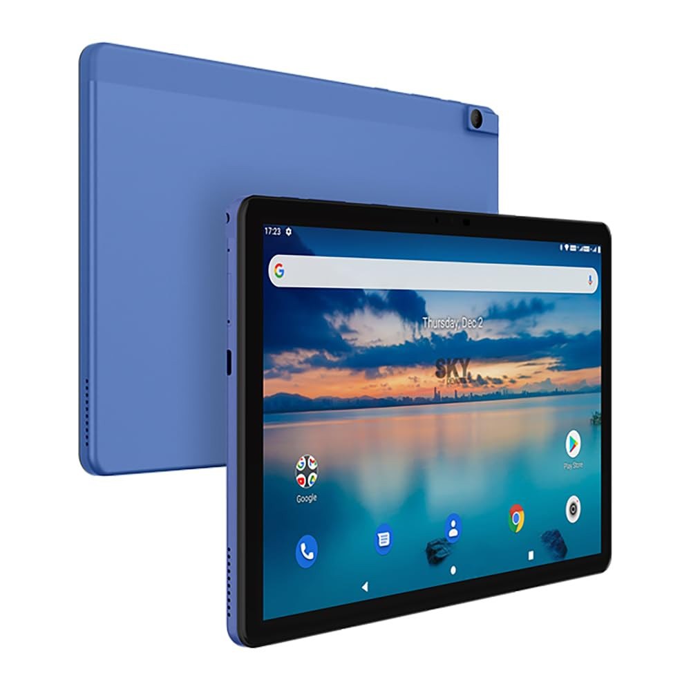 Elite T10 Tablet with Protective Case, 10-Inch HD Display, Octa-Core Processor, Android 11, 64GB Storage, 4GB RAM, 13MP + 8MP Cameras, Full Metal Body, Blue