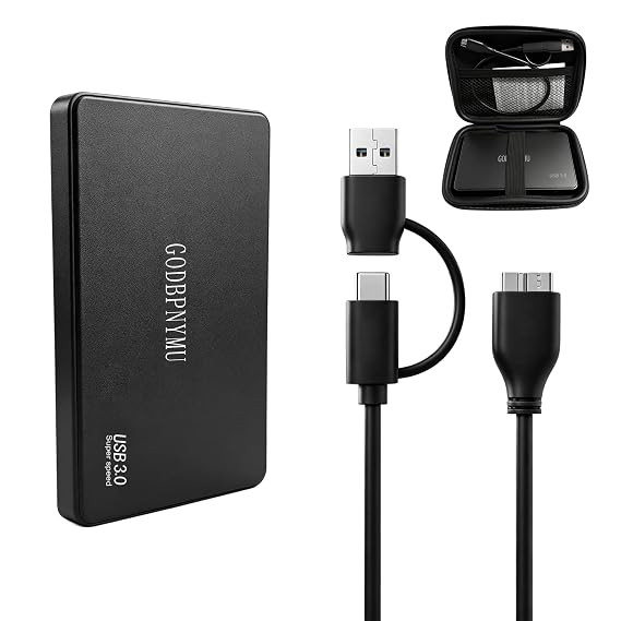 1 TB External Hard Drive, Portable Hard Drive,USB 3.0/USB C