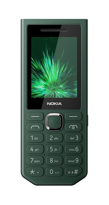 Nokia 300 Charge 2G Keypad Mobile Phone|3700 mAh Battery | Reverse Charging|4-in-1 Charging Cable|Strong Torch|PhonePe UPI |1‑Year Replacement Guarantee|Type-C Charging | Green.