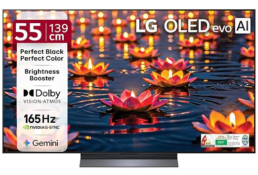 LG 139 cms (55 inches) evo C6 AI Series 4K Ultra HD (3840 x 2160) Smart webOS OLED TV OLED55C6PLA 2026.
