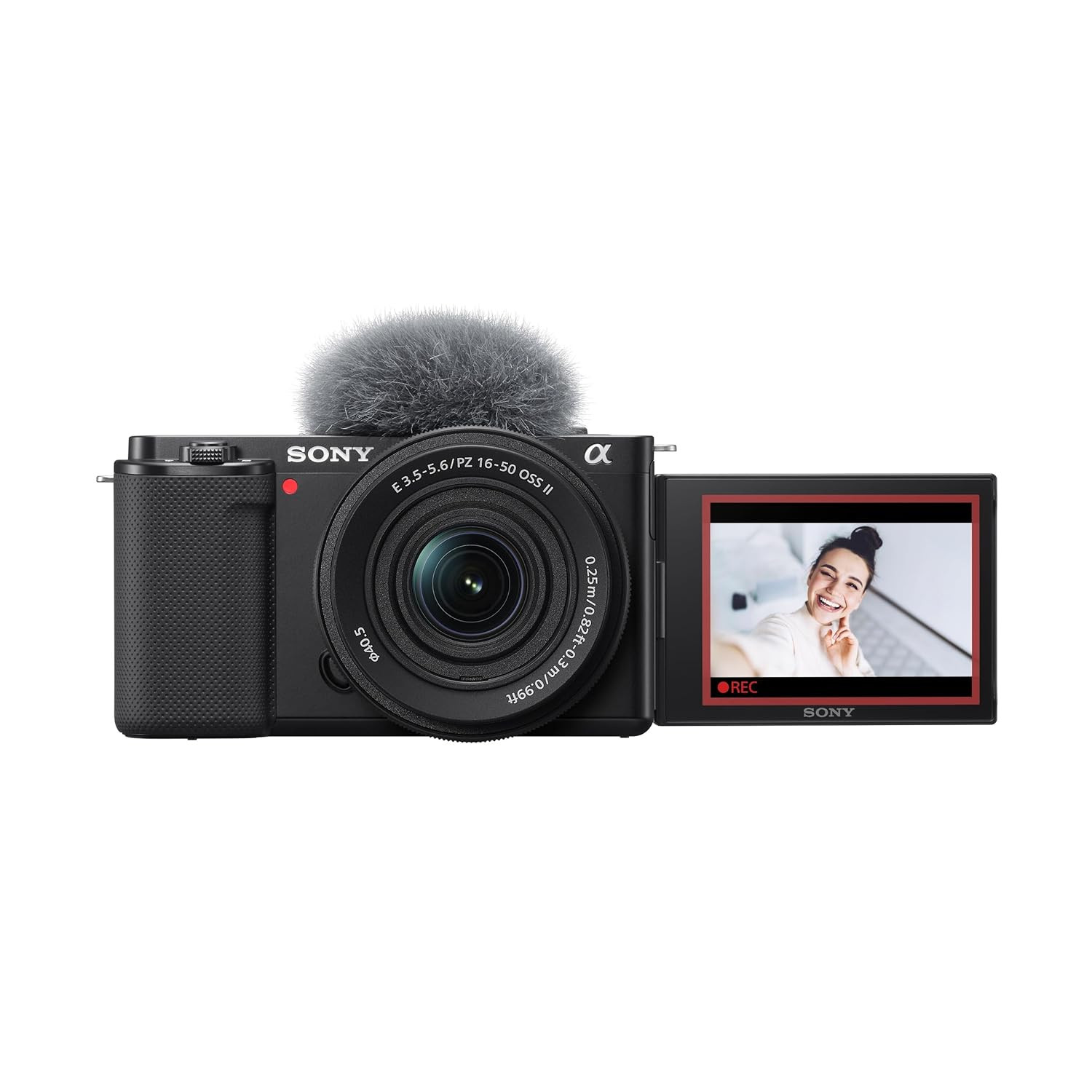 Sony Alpha ZV-E10K with Upgraded SELP1650 (Ver 2) Power Zoom Lens | 24.2 MP Interchangeable-Lens Mirrorless vlog Camera, Made for Creators |APS-C Sensor 4K Movie Recording-Black