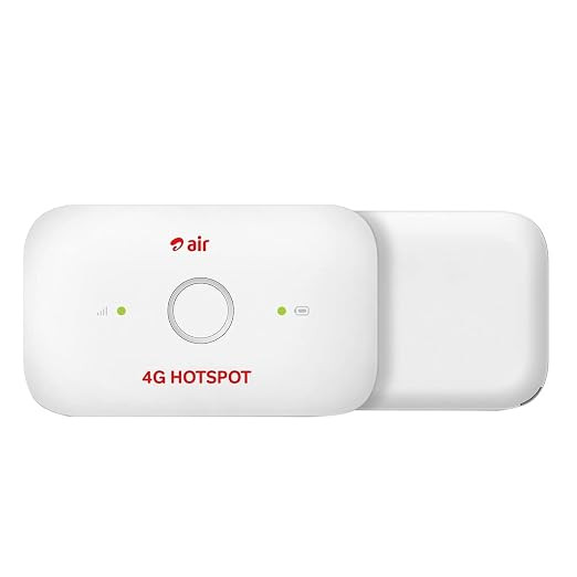 GIANAC 4G WiFi Hotspot Device Single-Band Portable Data Card Dongle, Compatible with Airtel 4G SIM Network, 2100mAh Long Battery Life, High-Speed Internet Sharing.