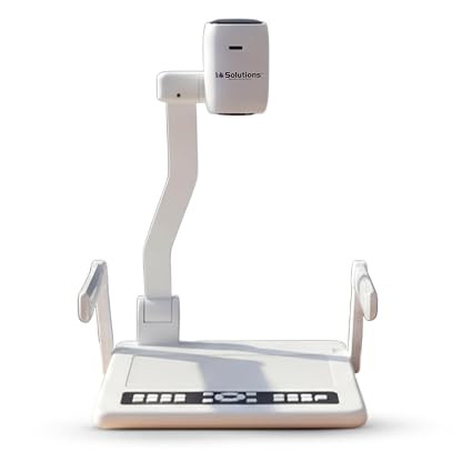 Desktop Visualizer Full HD 8MP Document Scanner with Camera, Auto Focus, Touch Control Panel, HDMI in/Out, VGA in/Out, Document Scanner Visualizer – White Colour