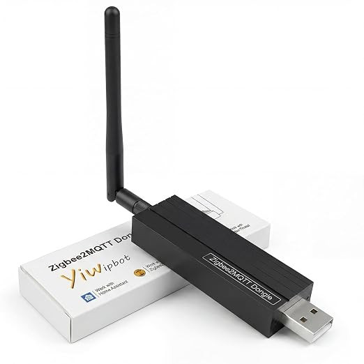 Zigbee 3.0 USB Dongle-P Plus Gateway, TI CC2652P+CP2102N Dual-Chip, Universal Zigbee USB Gateway with Antenna for Home Assistant, OpenHAB, ZHA, Zigbee2MQTT.