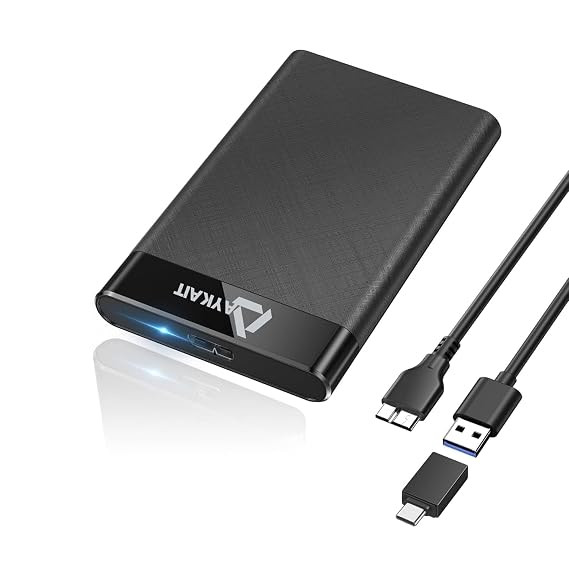 300 GB Portable External Hard Drive USB 3.1 High Speed 5Gbps HDD for PC Mac TV Gaming Console Slim Compact LED Indicator 2 Year Warranty