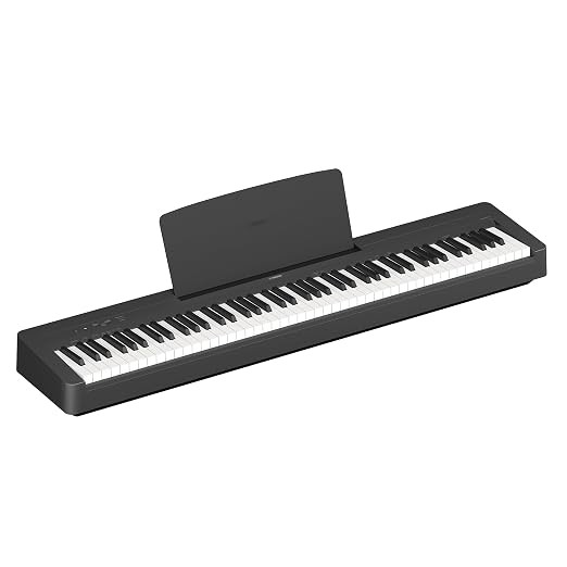 Yamaha P-145B Digital Piano – P-Series, 88 Keys, Black Finish, Weighted Keys, Compact Design, Expressive Sound, Ideal for Beginners & Intermediate Players.