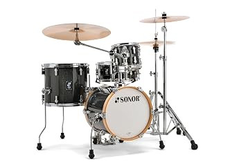 Sonor AQX Micro 4-piece Shell Pack - Black Midnight Sparkle