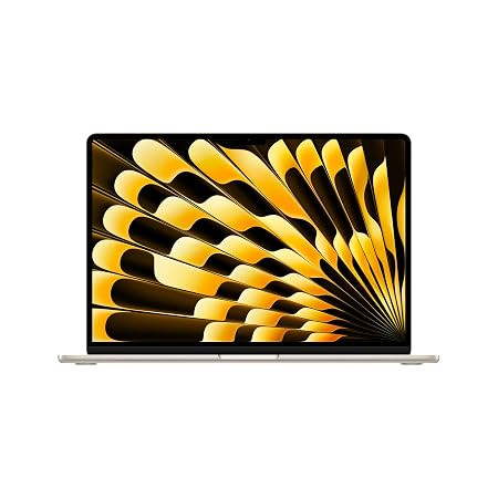 Apple 2026 MacBook Air 15″ Laptop with M5 chip: AI and Apple Intelligence, 38.91 cm (15.3″) Liquid Retina Display, 16GB Unified Memory, 1TB SSD Storage, 12MP Center Stage Camera, Touch ID; Starlight