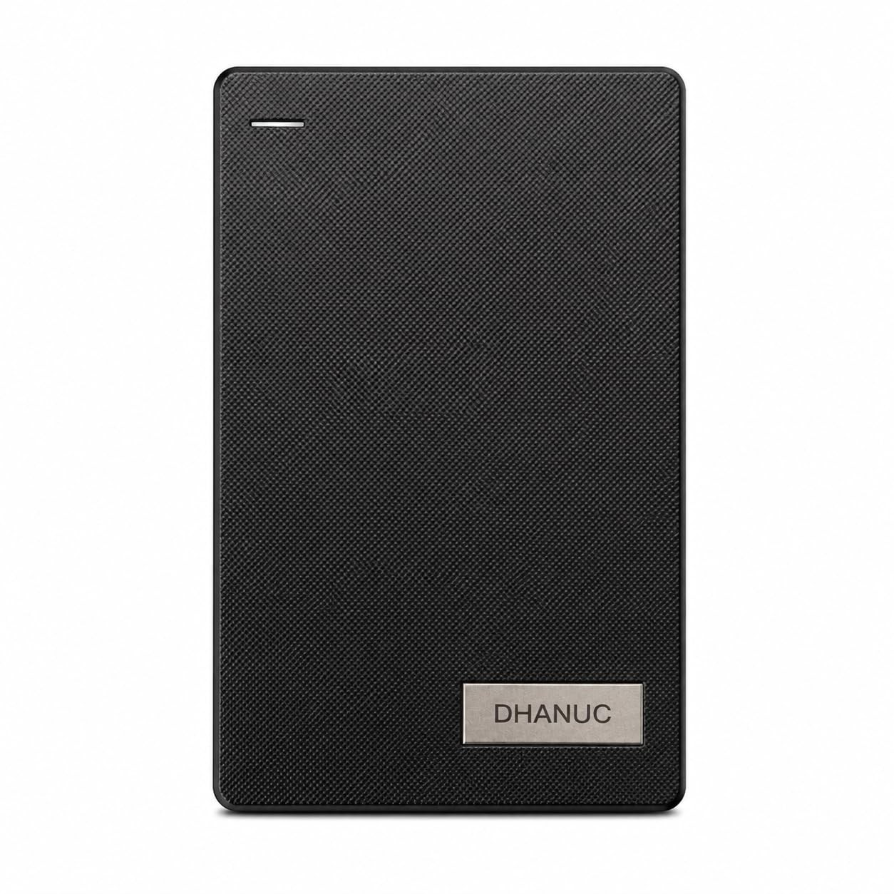 500GB Ultra Slim External Hard Drive | Portable HDD | USB 3.0 High-Speed 5Gbps | Plug & Play | Backup Drive for Laptop, PC, Mac | Lightweight & Durable – Black (500 GB)
