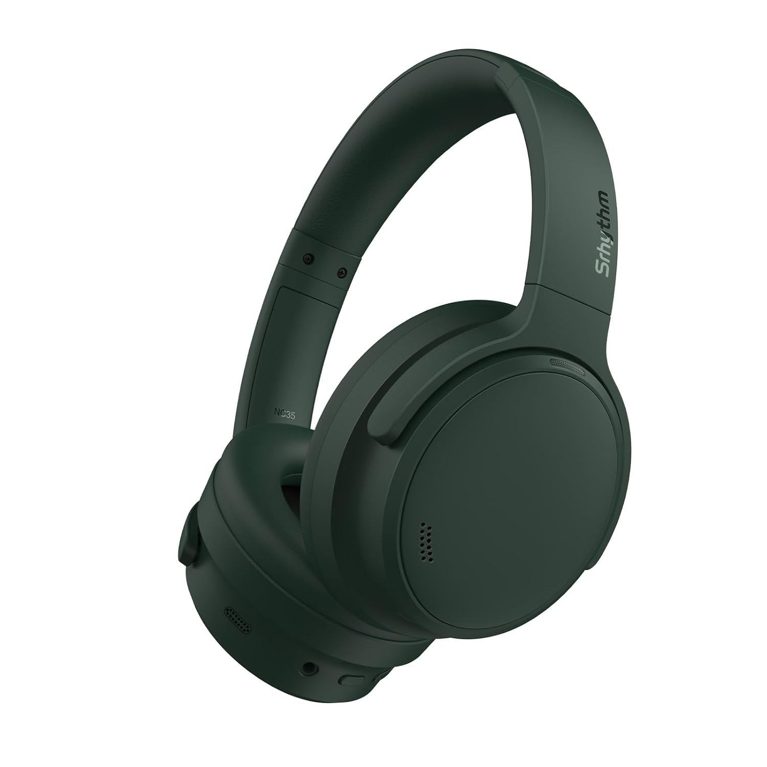 Srhythm NiceComfort 35 (2nd Gen) Hybrid Noise Cancelling Headphones,Wireless Bluetooth 6.0, 5Microphones with ENC,Transparency,Spatial Audio,140H Playtime,Low Latency,Custom EQ via App