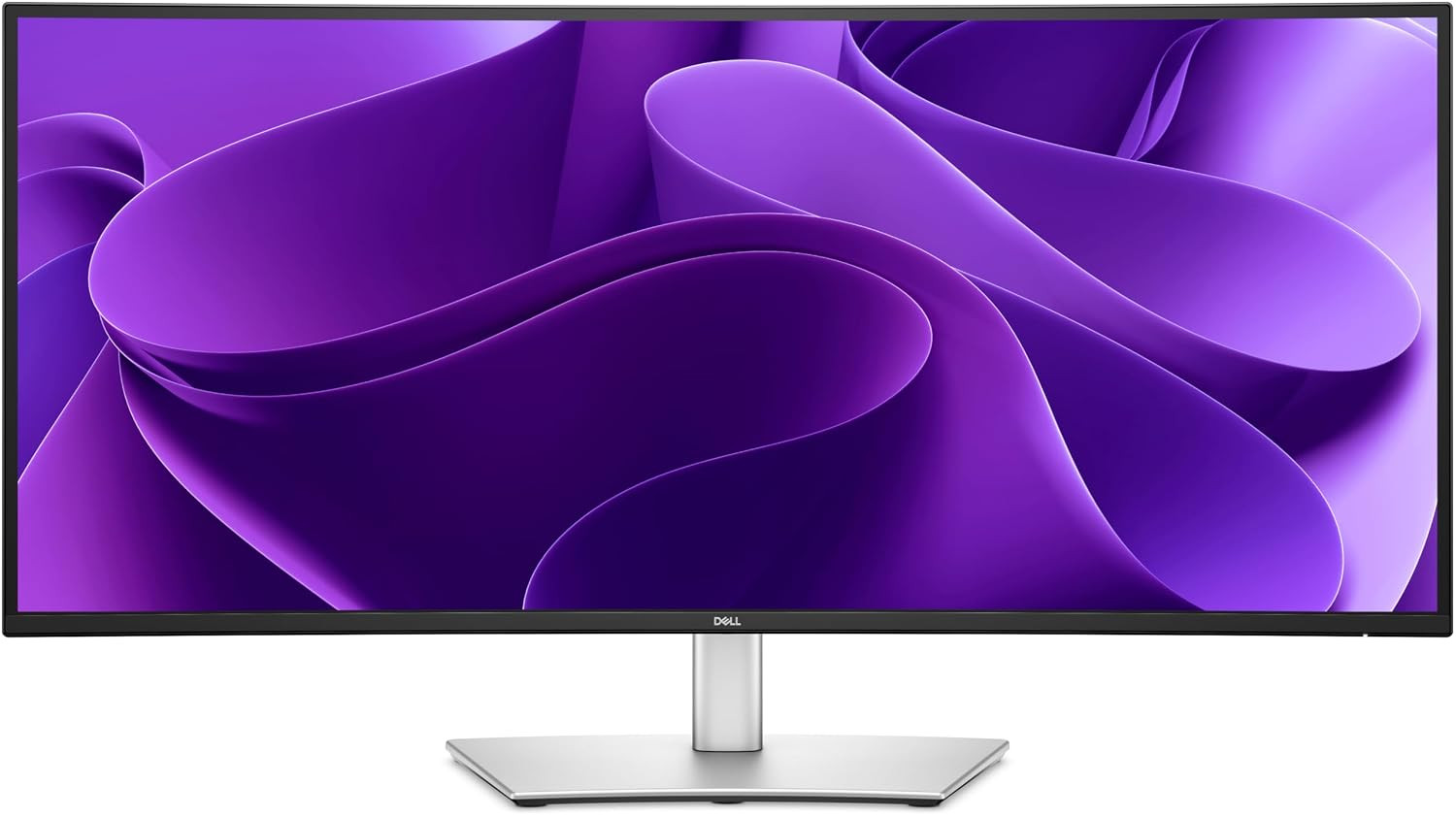 Dell Pro 34 Plus USB-C Hub Monitor -P3425WE |100 Hz | 3800R Curve | IPS Panel |UWQHD |350 cd/m2| 99% sRGB| 1500:1 Contrast | Ports: 1x HDMI, 1xDP, 6 x USB 3.2 Ports, 1x LAN Port| 90 W PD
